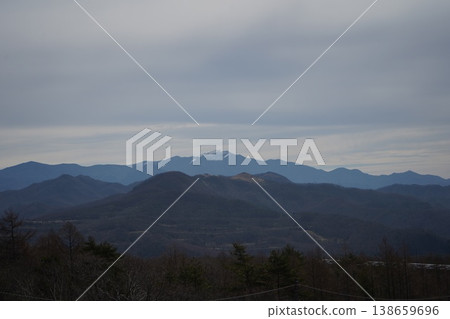 Natural scenery viewed from the beautiful forest during the snowmelt season. 138659696