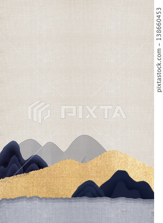 New Chinese style landscape architecture traditional artistic conception art illustration New Chinese style landscape architecture traditional artistic conception art illustration 138660453