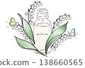 Butterflies were attracted by the scent of lilies of the valley. 138660565