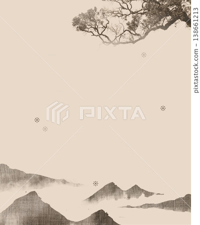 Chinese style landscape architecture with golden, blue, and pink ink, traditional aesthetic art illustration Chinese style landscape architecture with golden, blue, and pink ink, traditional aesthetic art illustration 138661213