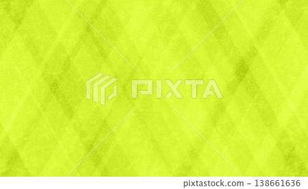A refreshing green diamond pattern drawn on layers of washi paper with deckled edges. 138661636