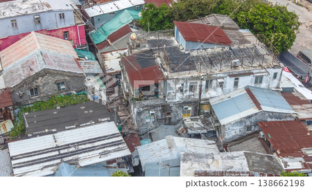March 28 2026 Dense tin roof homes across Cha Kwo Ling, HK March 28 2026 Dense tin roof homes across Cha Kwo Ling, HK 138662198