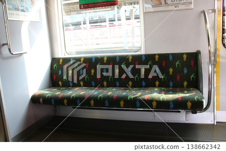 JR West's priority seat pictogram JR West's priority seat pictogram 138662342