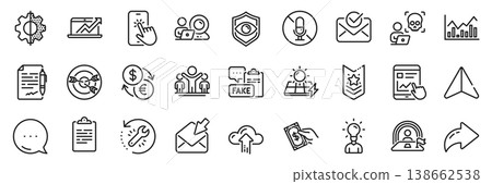 Video conference, Sales diagram and Lgbt line icons pack. Share, Message, Paper plane icons. Currency exchange, Shoulder strap, Winner web icon. Vector Video conference, Sales diagram and Lgbt line icons pack. Share, Message, Paper plane icons. Currency exchange, Shoulder strap, Winner web icon. Vector 138662538
