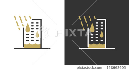 Leaking building icon 138662603