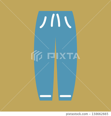 Simple icon of pants Simple icon of pants 138662665