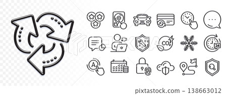 Stars, Time management and Video conference line icons for web app. Glare of light effect. Message icon. Pack of Recycle, Snowflake, Calendar pictogram icons. Vector Stars, Time management and Video conference line icons for web app. Glare of light effect. Message icon. Pack of Recycle, Snowflake, Calendar pictogram icons. Vector 138663012