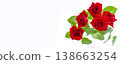 Image of a bouquet of red roses 138663254