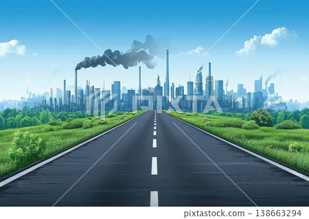 Beautifully Illustrated Transition from Fossil Fuels to Sustainable Energy Sources Beautifully Illustrated Transition from Fossil Fuels to Sustainable Energy Sources 138663294