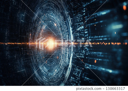 Abstract Digital Art Representing Futuristic Technology in AI Assisted Design Concepts Abstract Digital Art Representing Futuristic Technology in AI Assisted Design Concepts 138663317