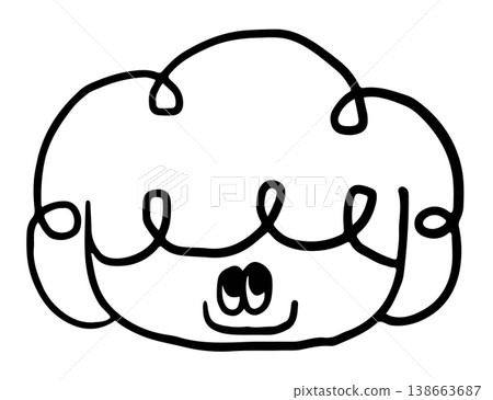 Outline of happy girl head shape for back to school, student, children, kids, childhood, people, human, playground, family members, facial expression, mood, feelings, emotion, happiness Outline of happy girl head shape for back to school, student, children, kids, childhood, people, human, playground, family members, facial expression, mood, feelings, emotion, happiness 138663687