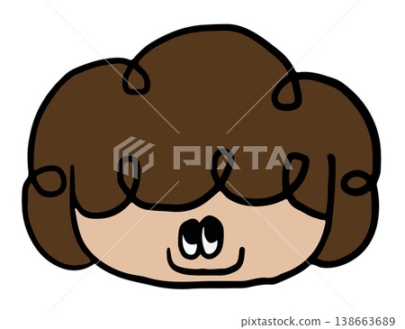 Hand drawn happy girl head shape for back to school, student, children, kids, childhood, people, human, playground, family members, facial expression, mood, feelings, emotion, happiness Hand drawn happy girl head shape for back to school, student, children, kids, childhood, people, human, playground, family members, facial expression, mood, feelings, emotion, happiness 138663689