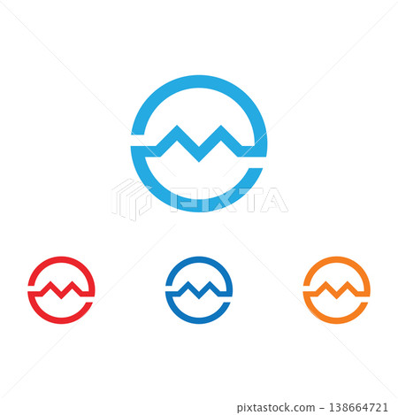 m logo symbol vector illustration icon 138664721