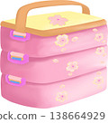 Lunch box Sakura pink 138664929