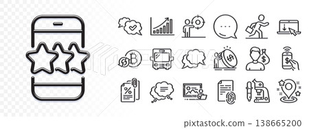 Inflation, Salary and Bus line icons for web app. Glare of light effect. Message icon. Pack of Phone payment, Pin, Scroll down pictogram icons. Businessman run, Chat message, Microscope signs. Vector 138665200