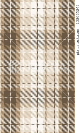 Light brown tartan check background material (vertical) Light brown tartan check background material (vertical) 138665842
