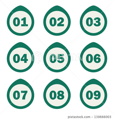 Illustration materials: points, notebooks, flyers, numbers, sticky notes, attention, caution, important 138666003