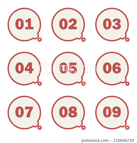 Illustration materials: Points, notes, speech bubbles, numbers, sticky notes, attention, caution, important Illustration materials: Points, notes, speech bubbles, numbers, sticky notes, attention, caution, important 138666239