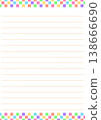 Colorful checkered stationery 138666690