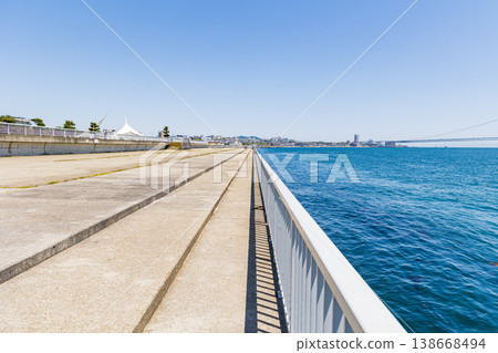 大倉海岸堤岸（兵庫縣明石市） 138668494