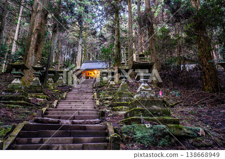 上色見熊野座神社的黎明【熊本縣阿蘇郡高森町】 138668949