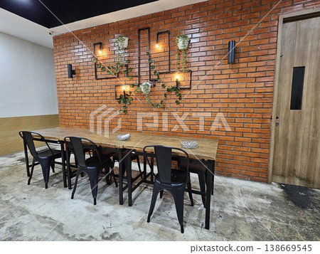 this is interior of a cafe, as one famous cafe in Jakarta city this is interior of a cafe, as one famous cafe in Jakarta city 138669545