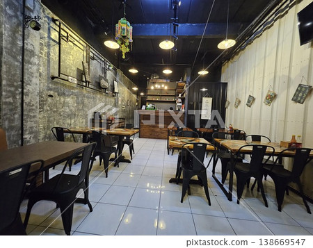 this is interior of a cafe, as one famous cafe in Jakarta city  138669547