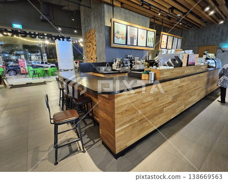 this is interior of a cafe, as one famous cafe in Jakarta city this is interior of a cafe, as one famous cafe in Jakarta city 138669563