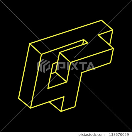 Impossible optical illusion shapes. Optical art objects. Impossible figures. Line art. Escher style. Unreal geometry. Impossible optical illusion shapes. Optical art objects. Impossible figures. Line art. Escher style. Unreal geometry. 138670039