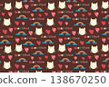Good Vibes Seamless Pattern, Vector 138670250