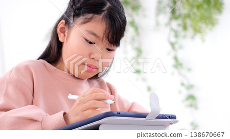 Study homework tablet image Study homework tablet image 138670667