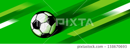 International Football Event Banner with Modern soccer Graphic Style International Football Event Banner with Modern soccer Graphic Style 138670693