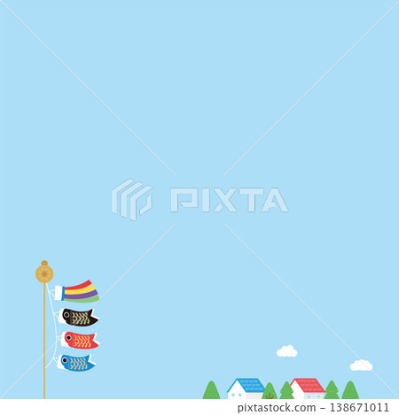 鯉魚彩帶與可愛的房子 1 138671011