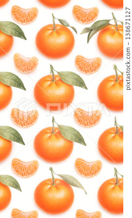 Mandarin orange cross-section and background material 138671127