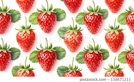新鮮草莓背景圖案 138671211