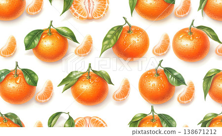 橘子和新鮮柑橘類水果的橫切面 138671212