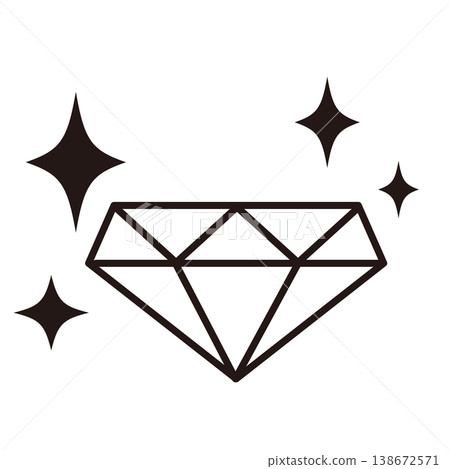 奇幻主題閃亮鑽石遊戲圖示素材（相容RPG/UI） 138672571