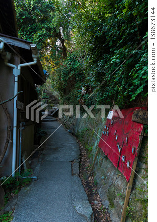 瀨戶內海的冬天：廣島縣尾道市的貓巷 138673144