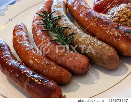 Delicious German sausage 138673567