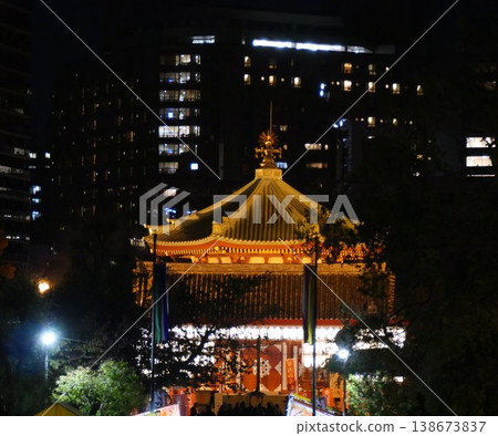 Illuminated Ueno Bentendo Hall Illuminated Ueno Bentendo Hall 138673837
