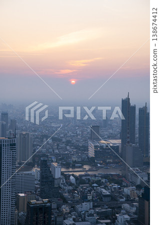 Evening view of Bangkok, Thailand Evening view of Bangkok, Thailand 138674412