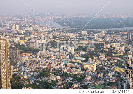 Evening view of Bangkok, Thailand Evening view of Bangkok, Thailand 138674445