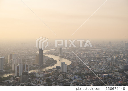 Evening view of Bangkok, Thailand Evening view of Bangkok, Thailand 138674448