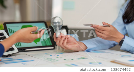 Light bulb as a symbol for sustainability innovation Light bulb as a symbol for sustainability innovation 138674492