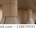 Underground passage, underground passage with pillars 138674593