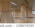 Underground passage, underground passage with pillars 138674595
