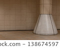 Underground passage, underground passage with pillars, wall 138674597