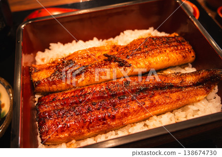 Grilled eel rice bowl, eel rice, eel, eel rice bowl, Eel Unajyu (うな重), eel rice bowl, eel rice bowl (うなぎ丼) Grilled eel rice bowl, eel rice, eel, eel rice bowl, Eel Unajyu (うな重), eel rice bowl, eel rice bowl (うなぎ丼) 138674730