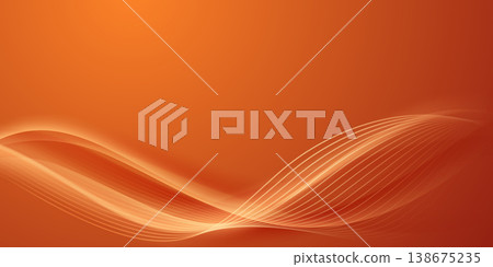 Abstract background vector illustration with a modern design, orange and gold colors, and geometric elements. Abstract background vector illustration with a modern design, orange and gold colors, and geometric elements. 138675235