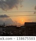 Sunset sky in the city 138675503